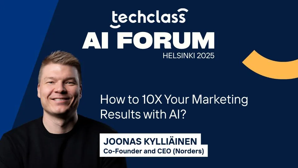 Session card for Joonas Kylliäinen: How to 10X Your Marketing Results with AI?