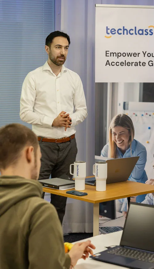 Trainer leading a session at a TechClass Learning Center